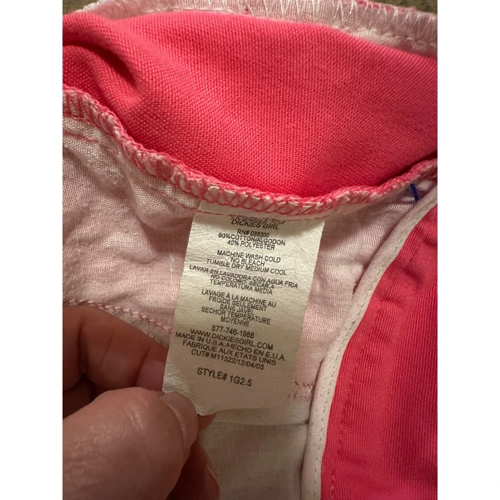 VINTAGE Y2K Dickies Girl Pink‎ Low-Rise Shorts - Made in USA